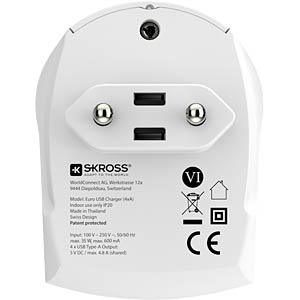 SKROSS - Euro USB Charger 4x Type A - Livestainable.co.za