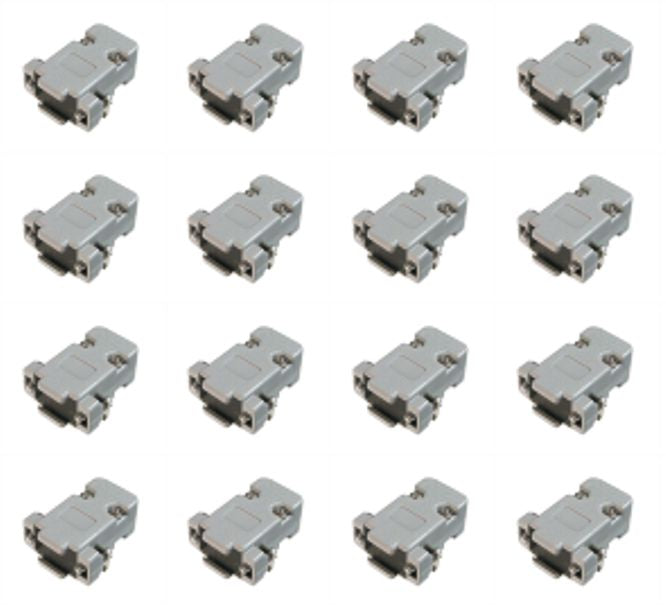 D Sub 9 W Grey Cover Standard Type 500/Bag Ul1400.09 B S