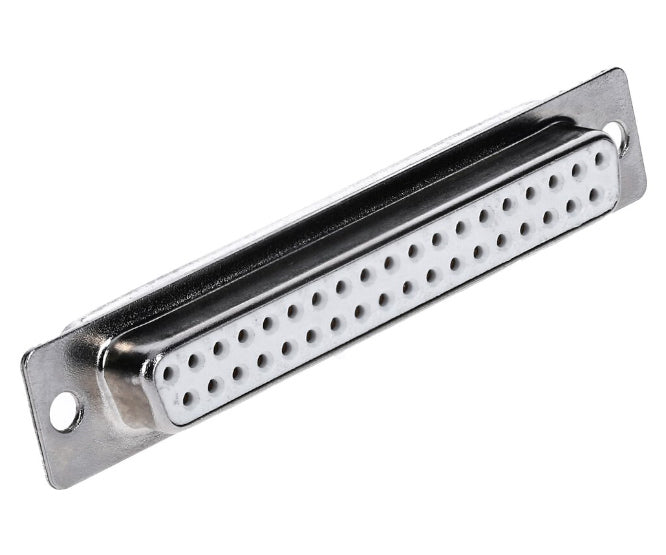 Socket D Sub 37 W Panel Mnt Pcb Metal Round Pins 37 Fds