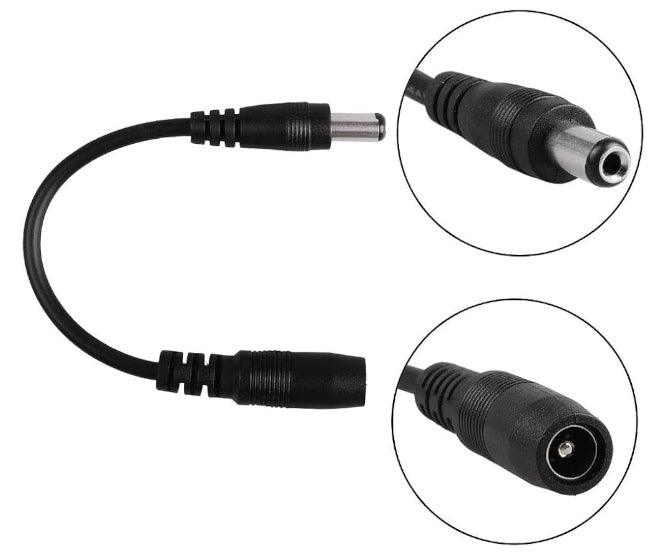 Reversed Polarity Dc Lead 2.1mm Plug To Socket 300mm Lead Lead 70 * Uncommon Lead * - Livestainable.co.za