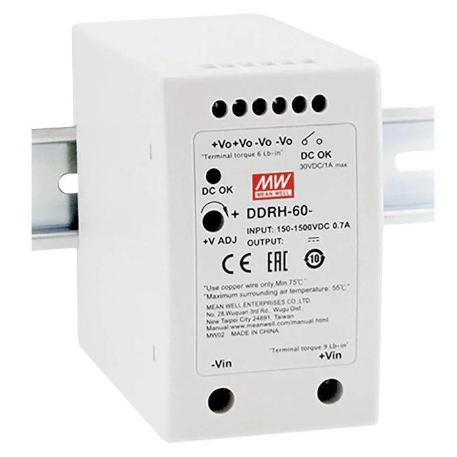 Dc Dc Converter D/R In=150 1500 Vdc Out=48 V 1.25 A Ddrh 60 48