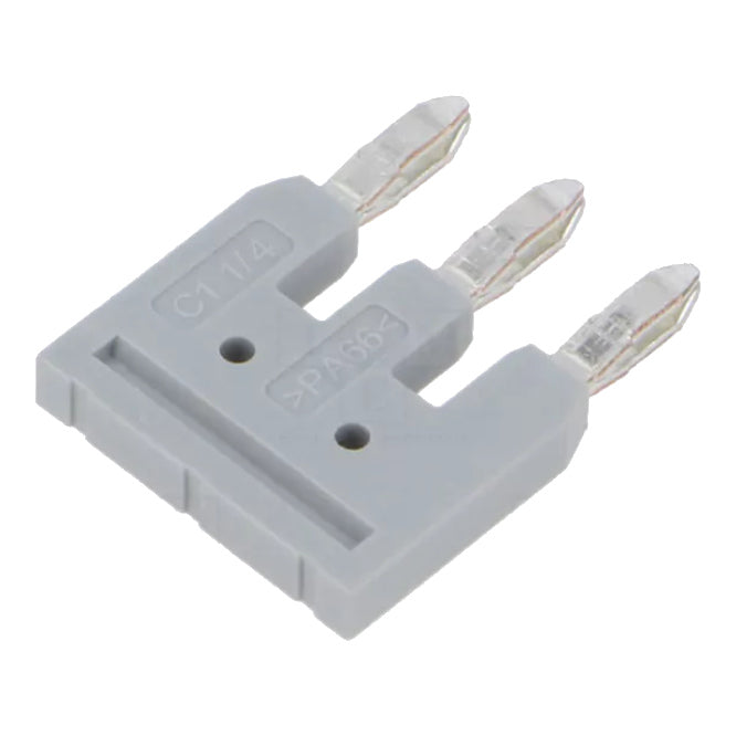 Plug In Comb Bridge Connector Grey 3 Pole P=6.2mm Dfb3 6.2 03 P 11 00 A(h)