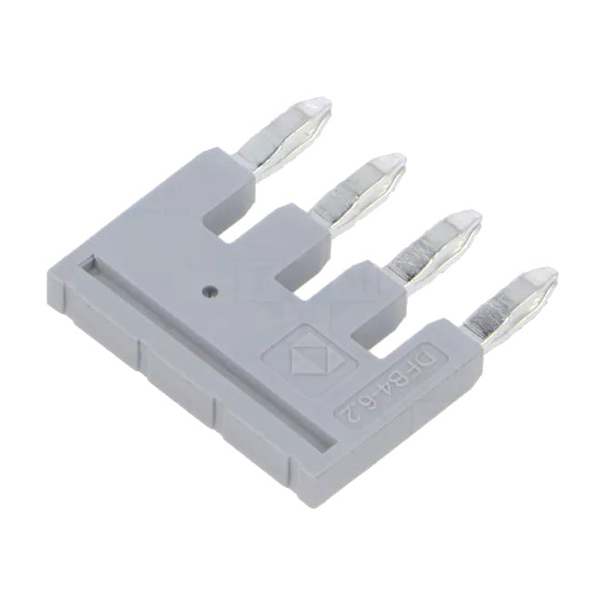 Plug In Comb Bridge Connector Grey 4 Pole P=6.2mm Dfb4 6.2 04 P 11 00 A(h)