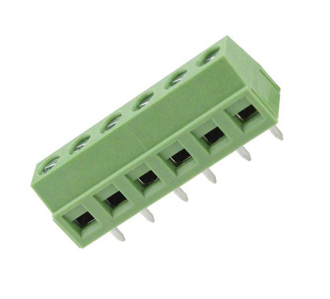 Terminal Blk Pcb 6 W 5.08 Str Green Dg127 5.08 06 P 14 00 A(h) - Livestainable.co.za