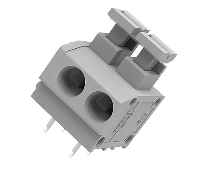 Spring Loaded Terminal Block 2 W P=5.0 Grey Dg235 5.0 02 P 11 00 Ah