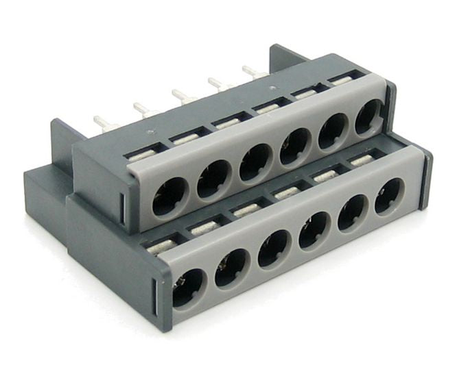 Stacked Barrier Terminal Block Str 12 Way P=7.62 Dg24 4 12 P 11 00 Ah