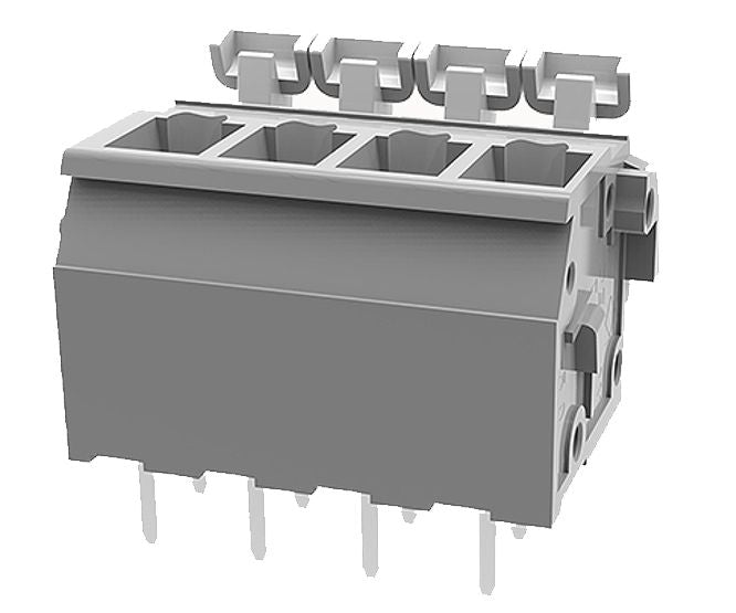 Spring Terminal Block 4 W P=5.00 Grey Dg242 V 5.0 04 P 11 00 Ah