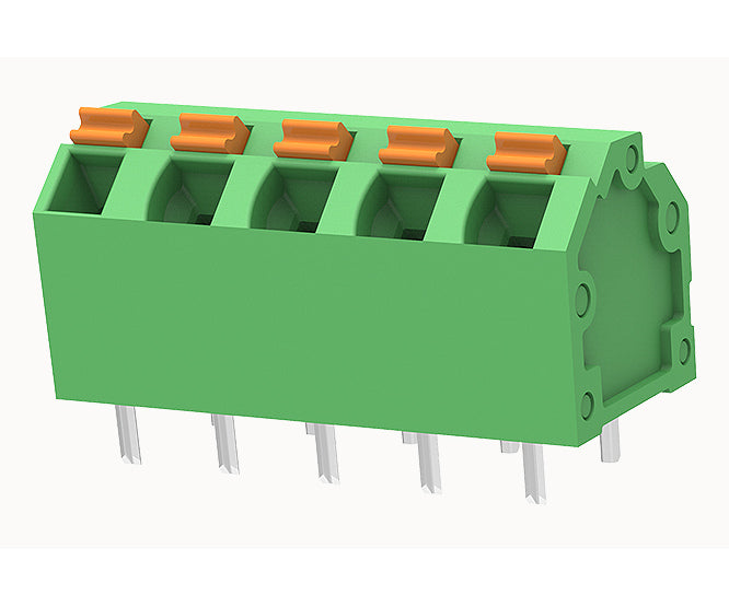 Pcb Spring Terminal Block 5 W Pitch=5.08mm Green Dg246 5.08 05 P 14 00 Z(h)