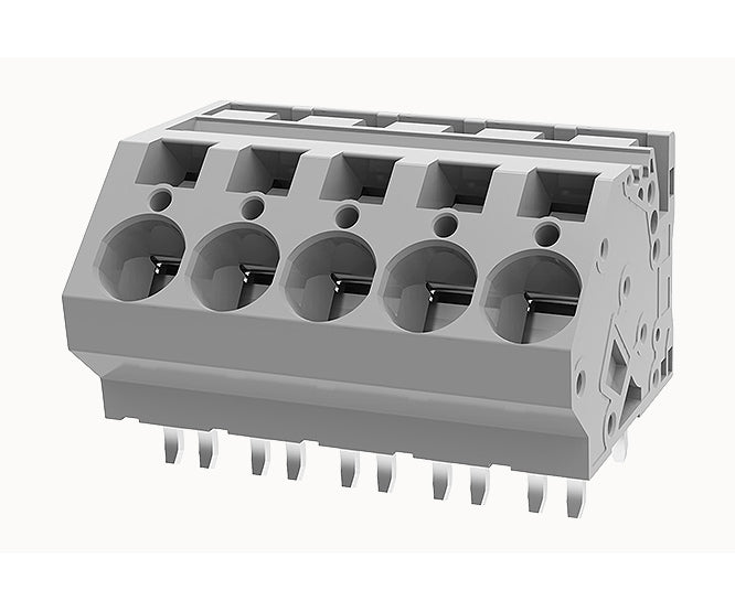 Pcb Spring Terminal Block 5 W Pitch=10mm Grey Dg264 10.0 05 P 11 00 Z(h)