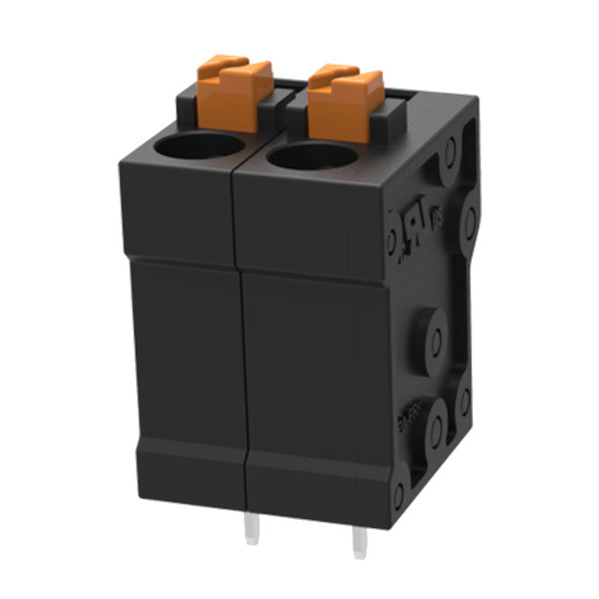 Spring Loaded Pcb Terminal Block 2 W P=5mm Black Dg266 5.0 02 P 13 00 Z(h)