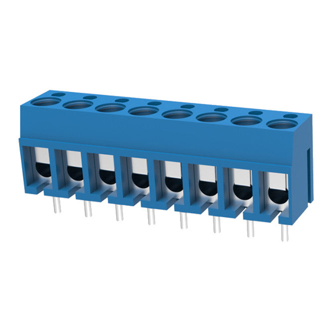 Pcb Screw Terminal Block 8 Way P=5mm Blue Dg300 5.0 08 P 12 00 Z(h)