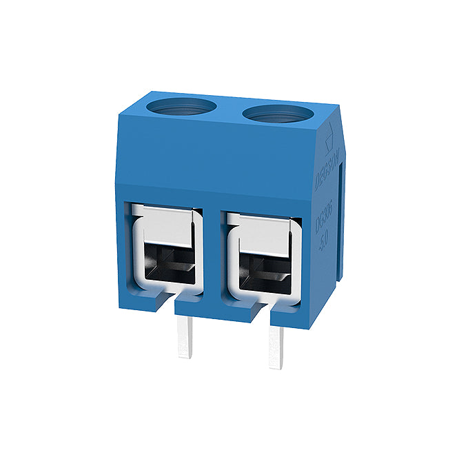 Terminal Block Str 2 W 5.00 R/C Blue Pcb Dg306 5.0 02 P 12 00 Z(h)