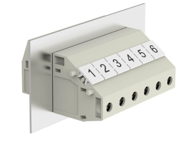 Through Wall Terminal Block 1 P P=8.1mm Grey Dgv10 01 P 11 00 A(h)