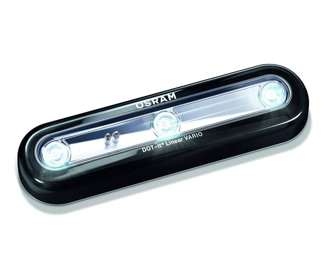 Emergency Led Light Battery Operated (No Bat) Dot It Linear Bk