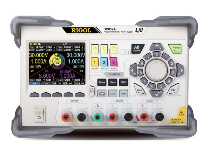 Bench Power Supply 3 Ch 195 W 30 V/3 Ax2 & 5 V/3 A Dp832 A