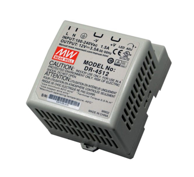 Power Supply D/R I=220 O=12 Vdc 3.5 A Dr 4512