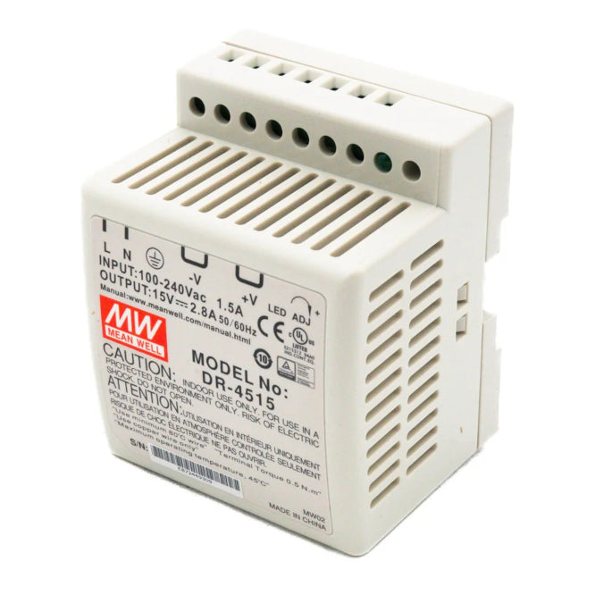 Power Supply D/R In=220 Out=15 V 2 A8 45 W Dr 4515