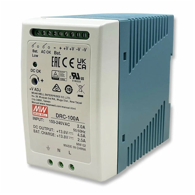 Power Supply Charger D/R In=220 Out=13.8 V @ 4.5 A 100 W Drc 100 A