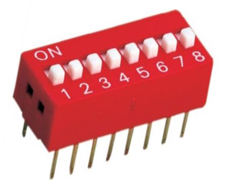 Std Dip Switch 8 Pole Pcb Ds 08 H Z54