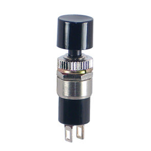 Push Button Switch N.O. Spst Black Solder Ds 193 Blk