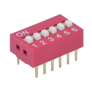 Dip Switch 6 Pole Pcb Ds 06