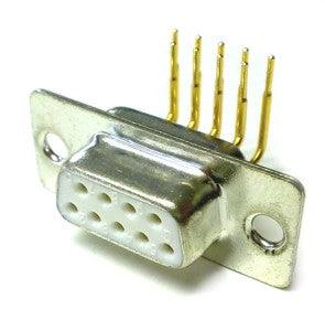 Socket D Sub 9 W Pcb Long Pins R/A Metal 5505 F2 09 S - Livestainable.co.za