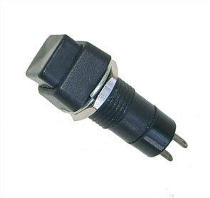 Push Button Switch Spst Sq 1 A 250 V Momentary On Off Black Ds466 B