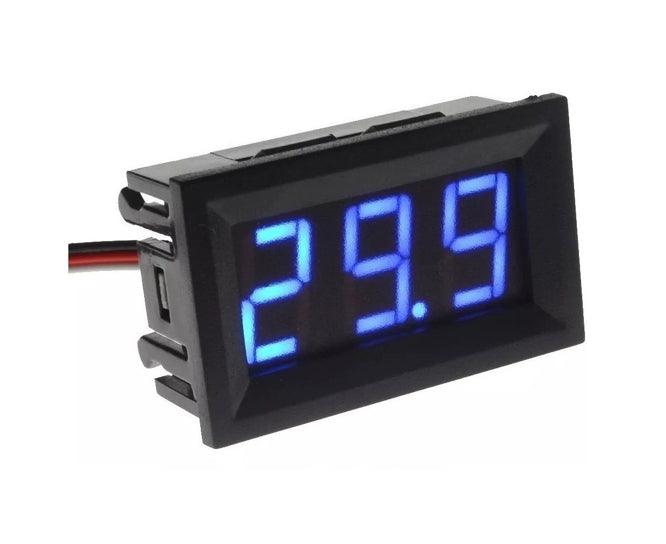 Panel Mount Dc Voltmeter Blue 5 30 Vdc Dsn Dvml 568 2 Bl - Livestainable.co.za