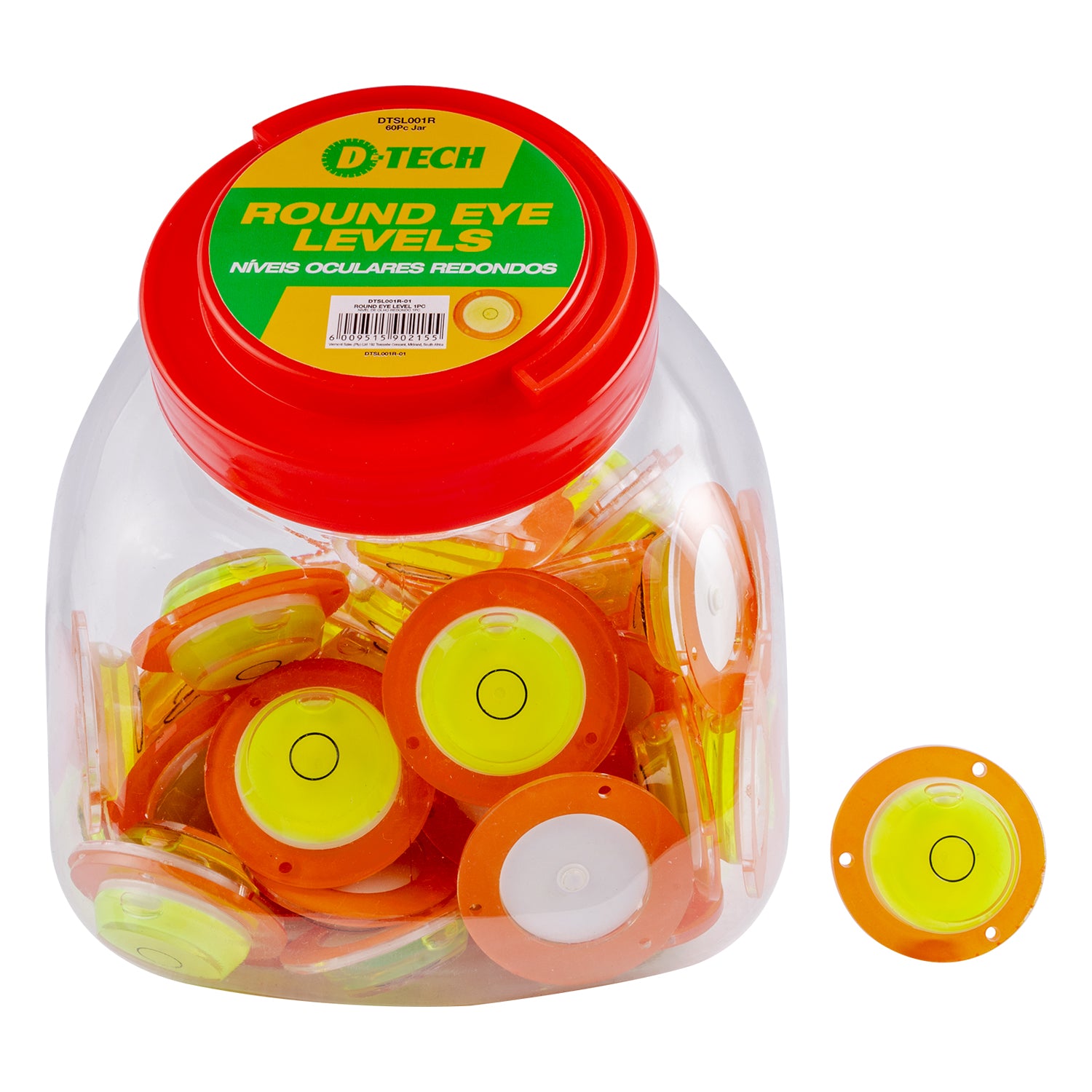 D Tech Round Eye Level 60 Pc Jar