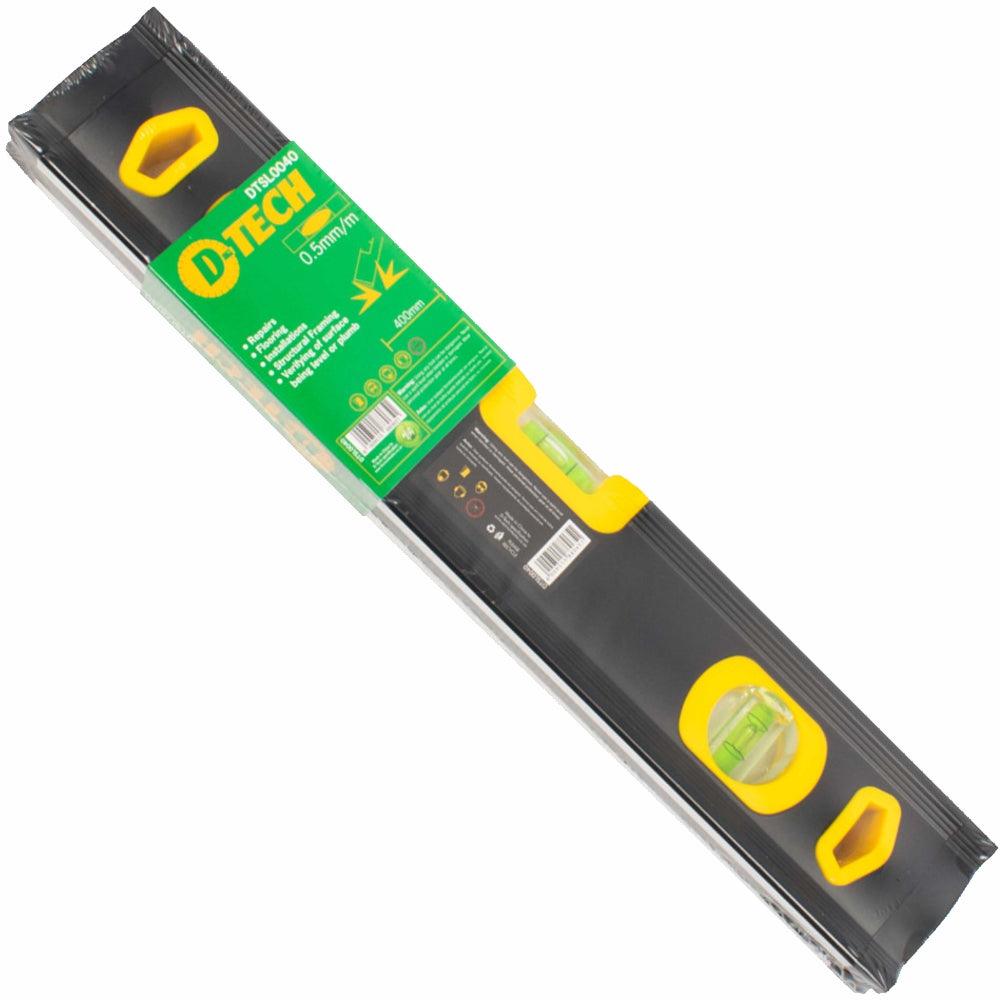 Spirit Level Beam 400 Mm X 1.6 Mm 3 X Vial 0.5 Mm Accur. Alum. - Livestainable.co.za