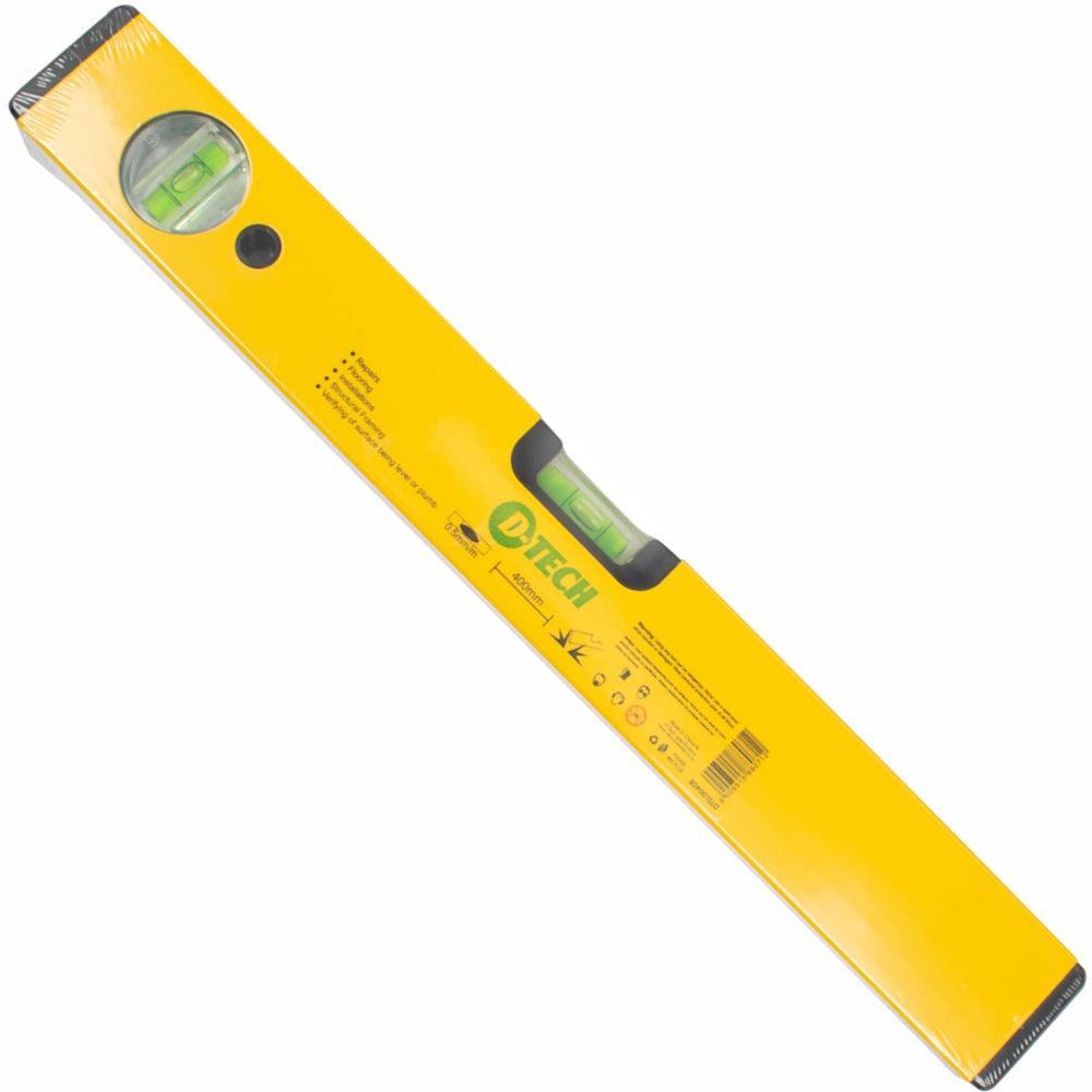 Spirit Level Box 400 Mm X 1.4 Mm 2 X Vial 0.5 Mm Accur. Alum. - Livestainable.co.za