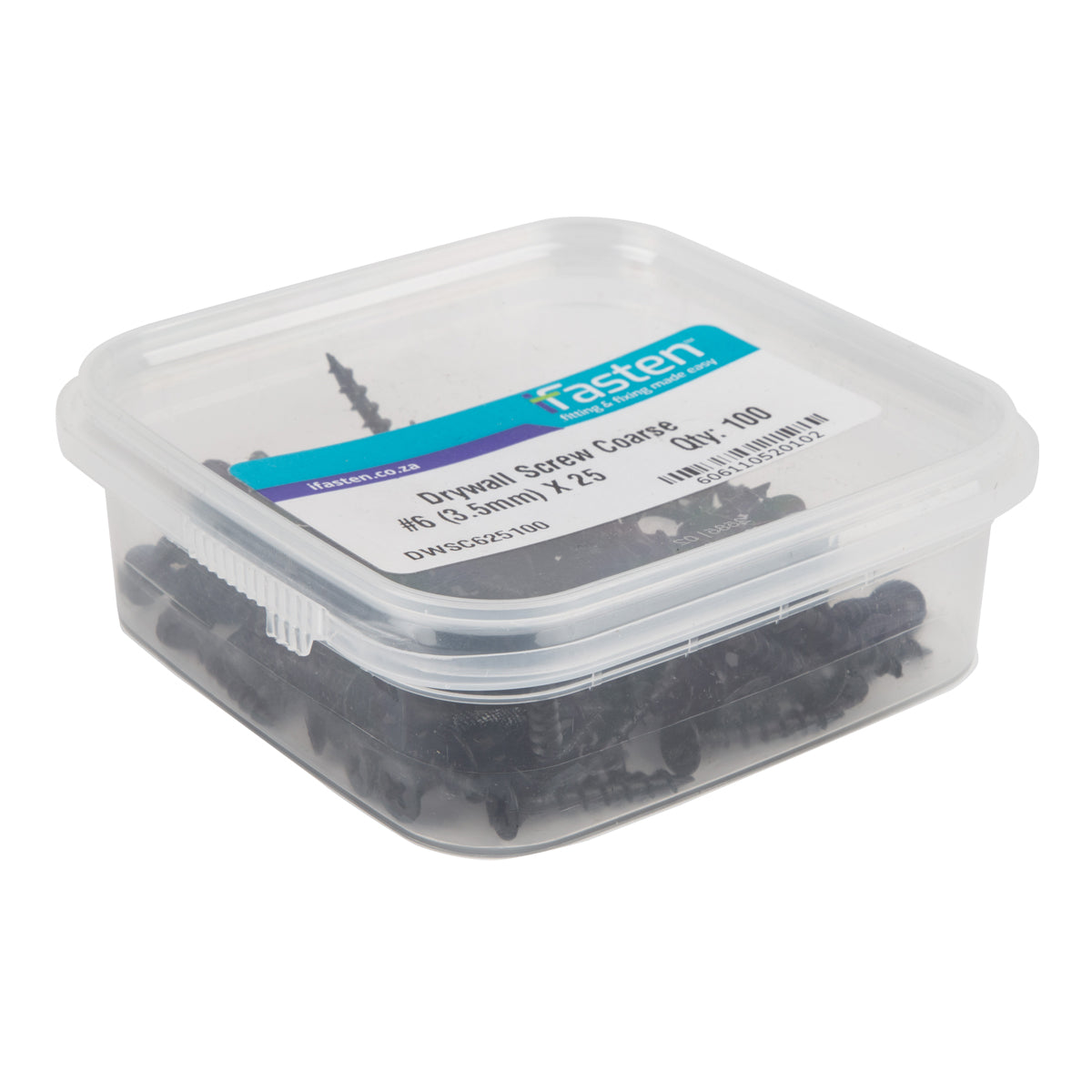 Ifasten Drywall Screw Coarse No6 3.5 Mmx25 Mm 100 Pt