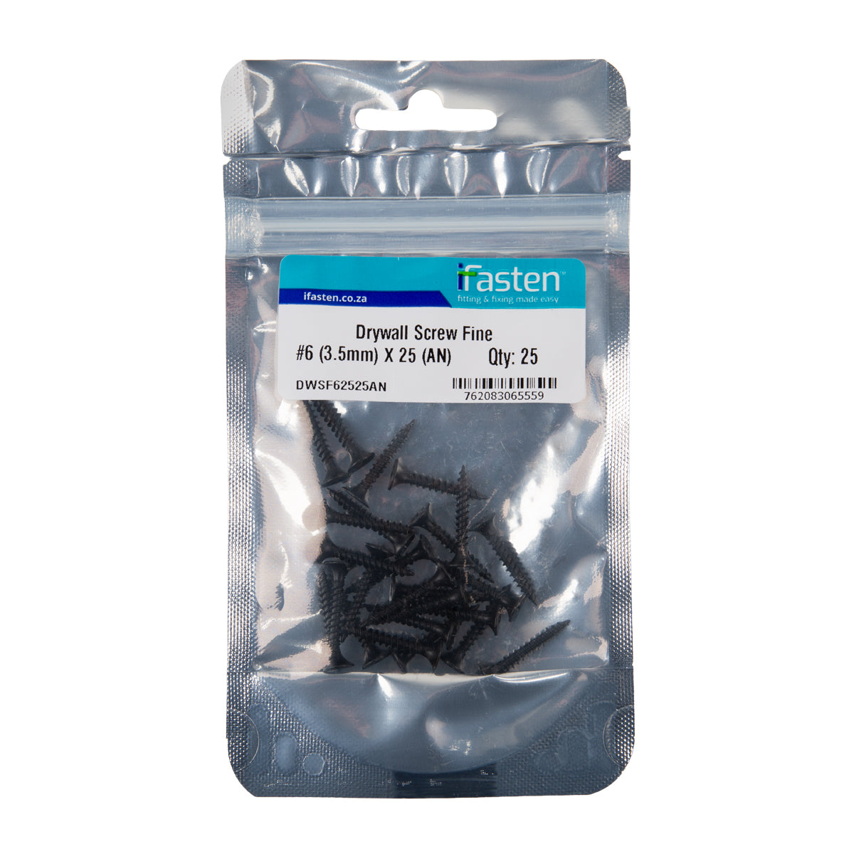 Ifasten Drywall Screw Fine No6 3.5 Mmx25 Mm 25 Pp