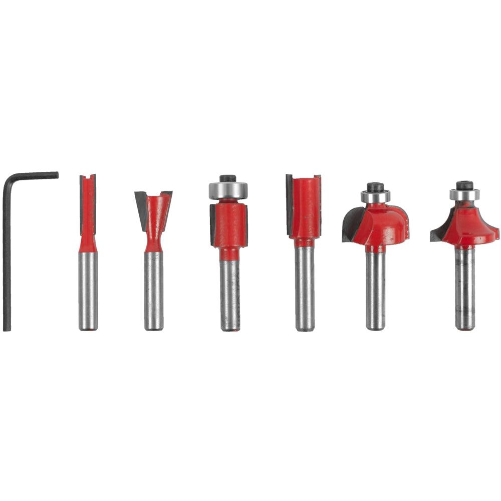 Router Bit Set 6 Pc Plastic Box 1/4 Shank - Livestainable.co.za