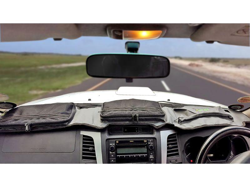 Camp Cover Dashboard Organiser Ripstop Toyota Fortuner 2016 Charcoal - Livestainable.co.za