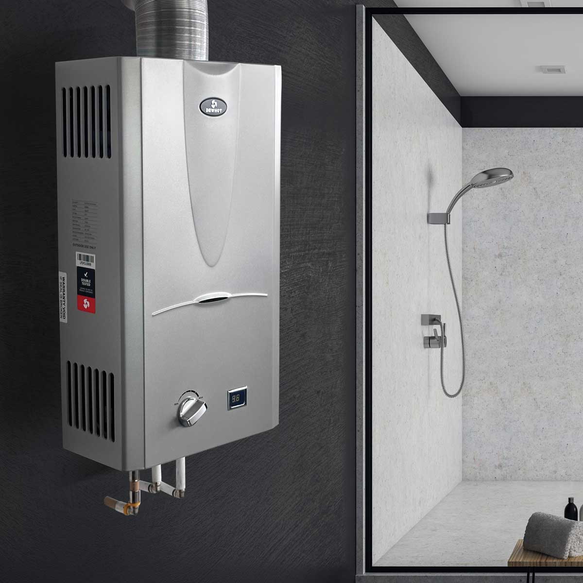 Dewhot 12 L Gas Geyser Indoor Low Pressure Eco Flow