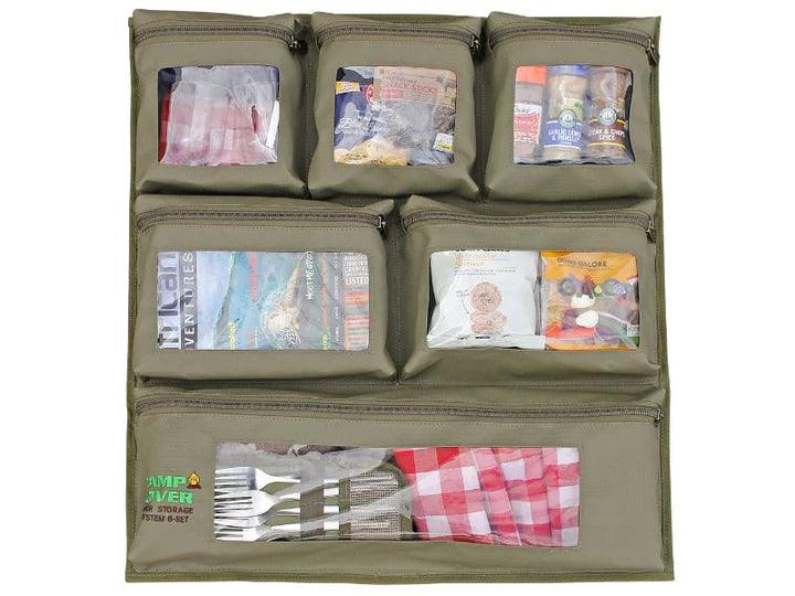 Camp Cover Door Storage System 6-Set Khaki - Livestainable.co.za