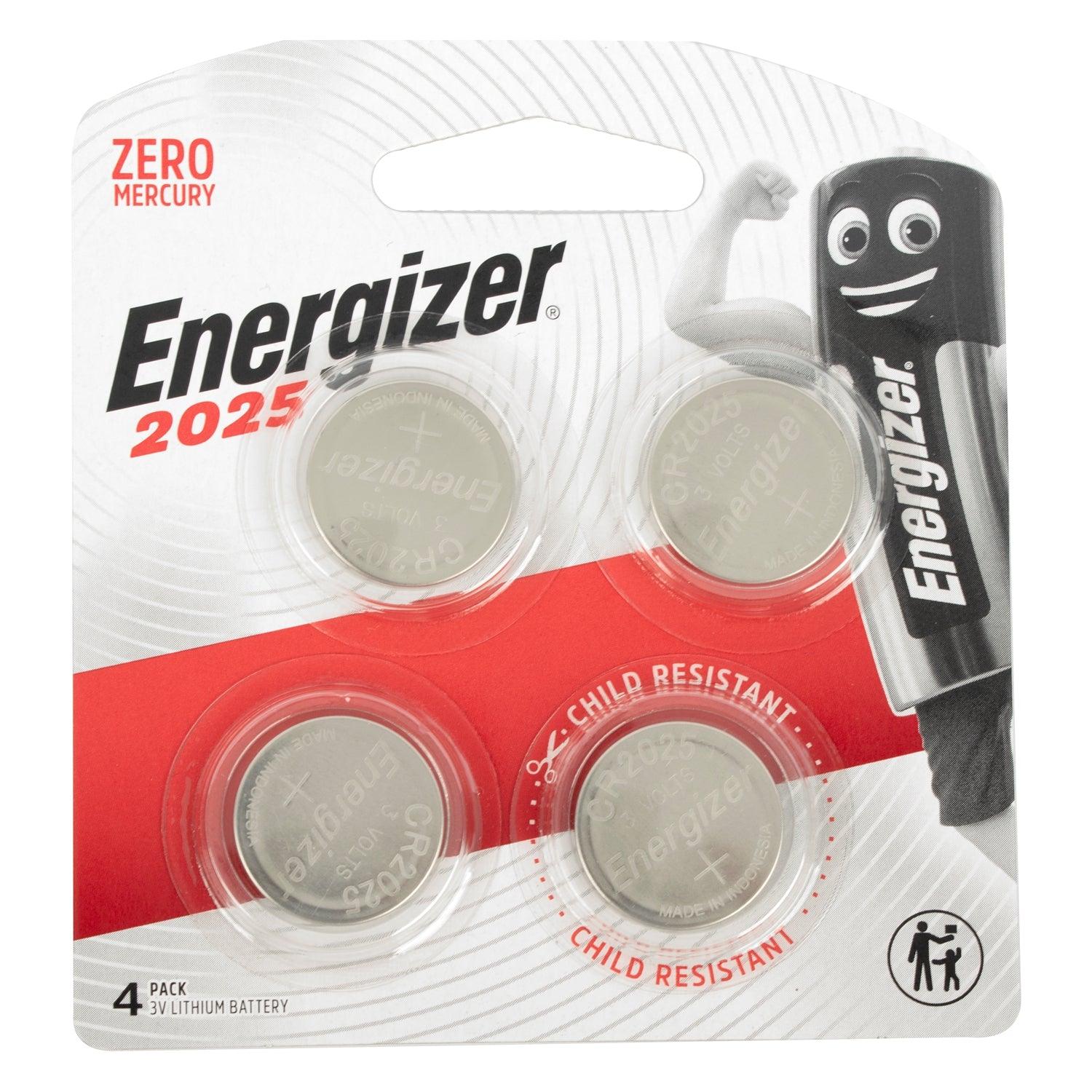 Energizer Cr2025 3 V Lithium Coin Battery 4 Pack (Moq12) - Livestainable.co.za