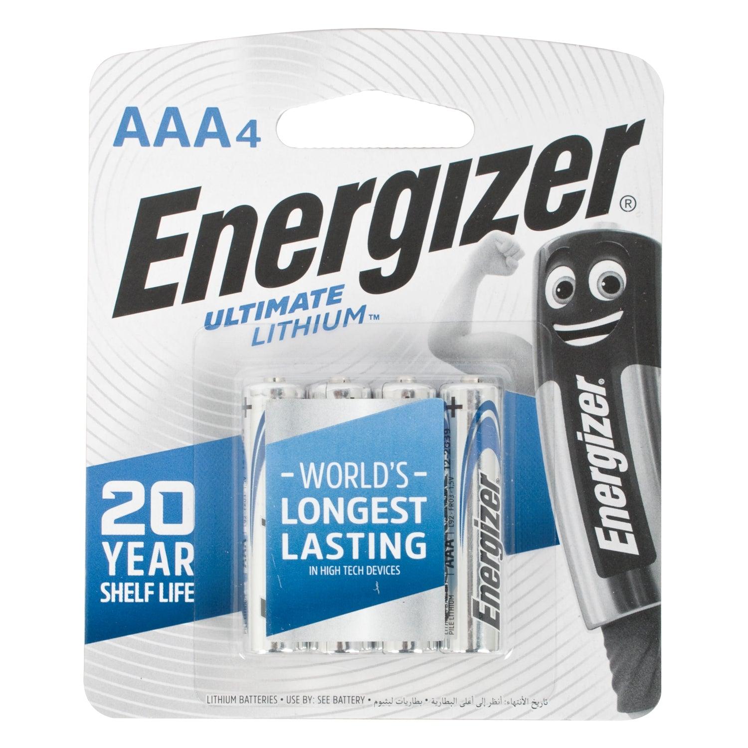 Energizer Ultimate Lithium Aaa 4 Pack (Moq6) - Livestainable.co.za