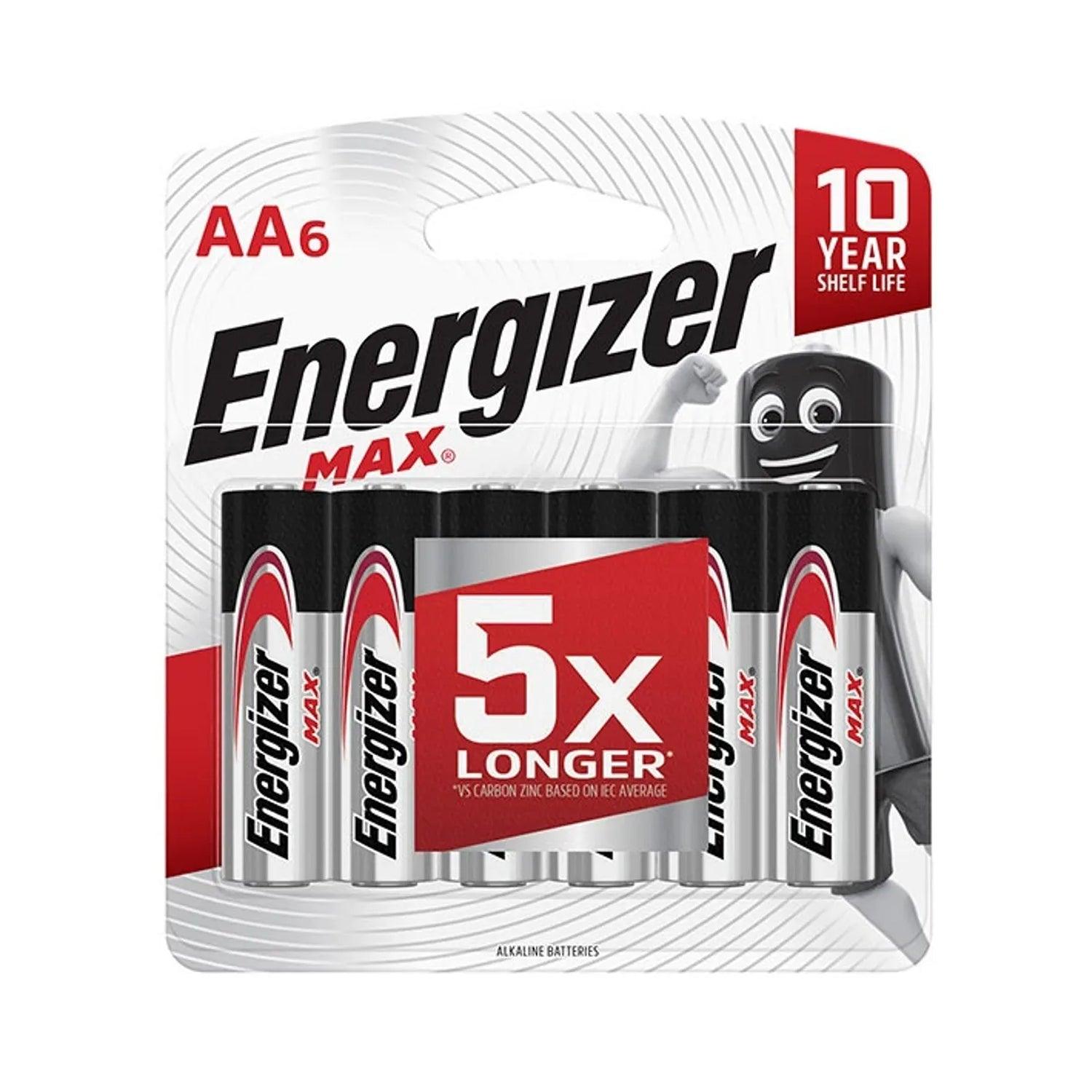 Energizer Max Aa 6 Pack (Moq 12) - Livestainable.co.za