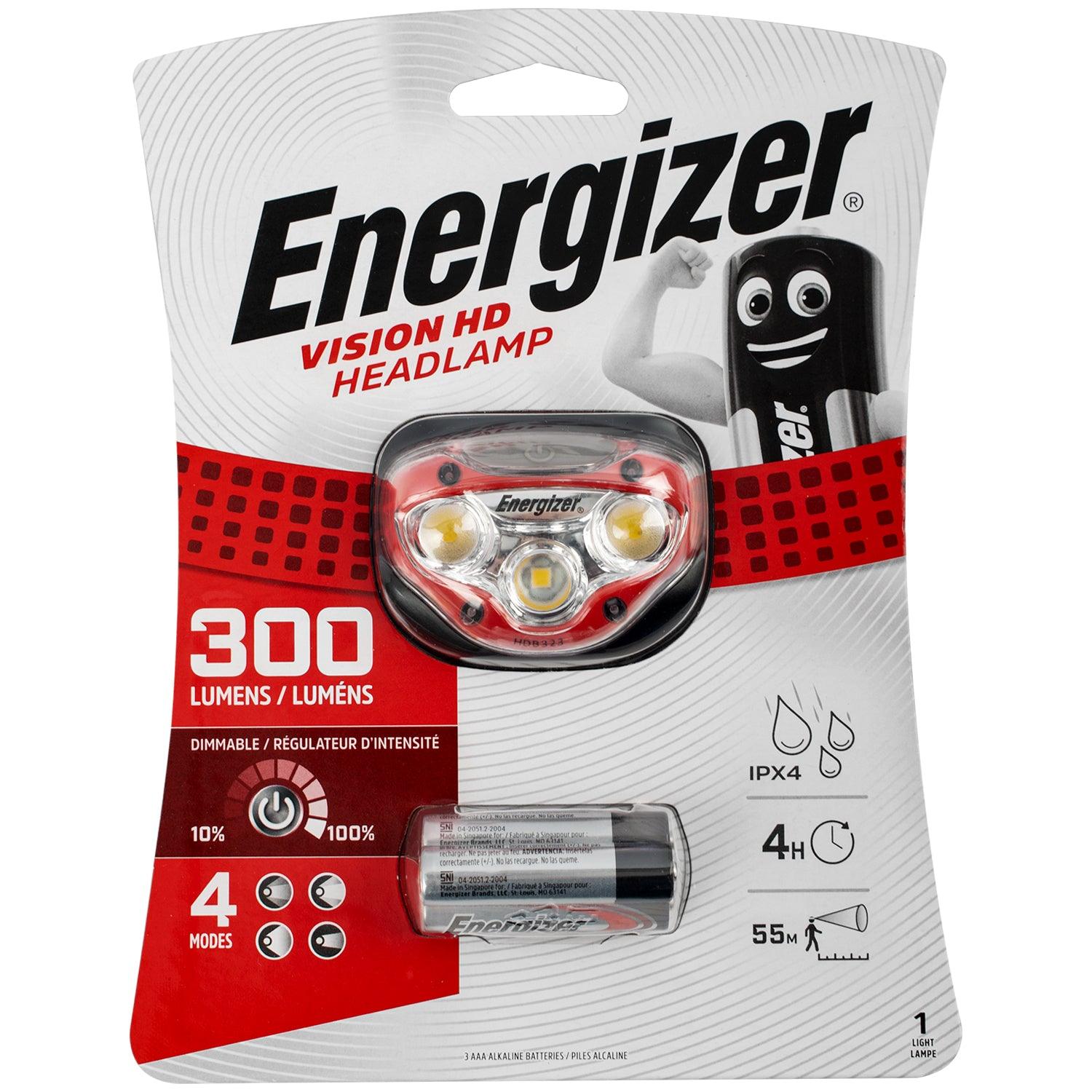 Energizer 300 Lum Vision Hd Headlight Red - Livestainable.co.za