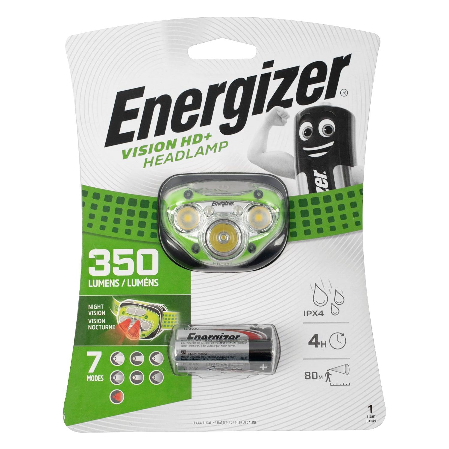 Energizer 350 Lum Vision Hd Plus Headlight Green - Livestainable.co.za