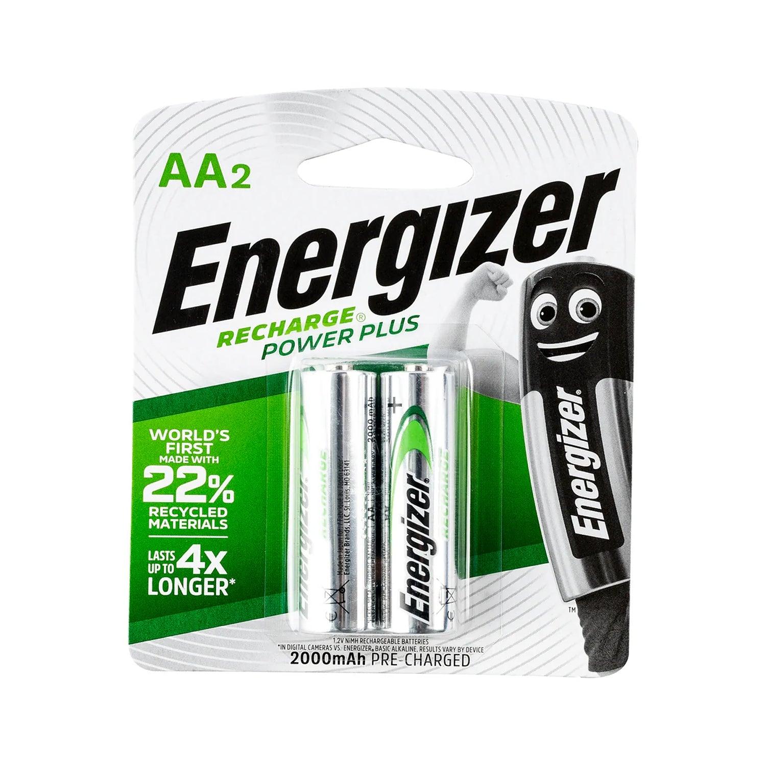 Energizer Recharge 2000m Ah Aa 2 Pack (Moq6) - Livestainable.co.za