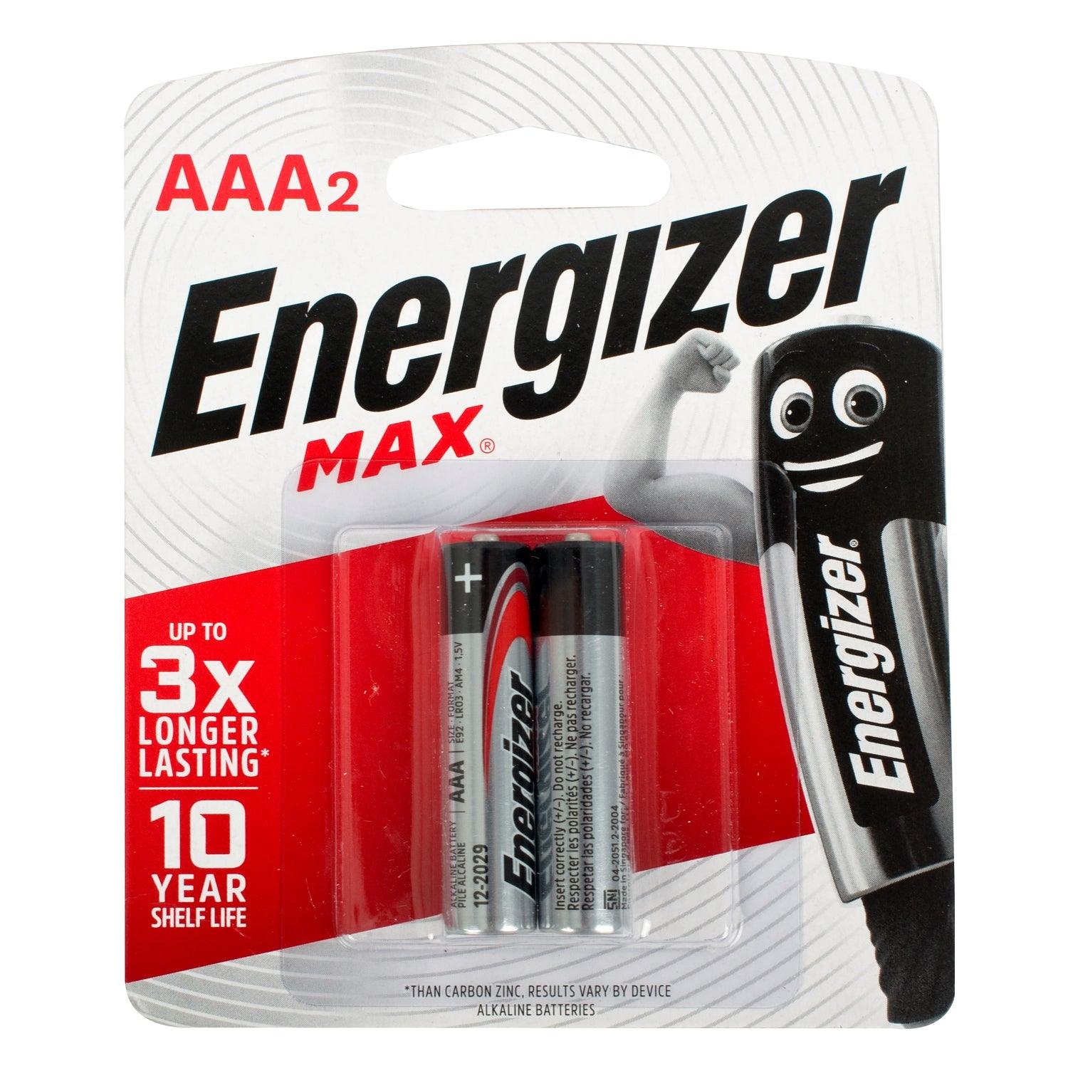 Energizer Max Aaa 2 Pack (Moq 20) - Livestainable.co.za