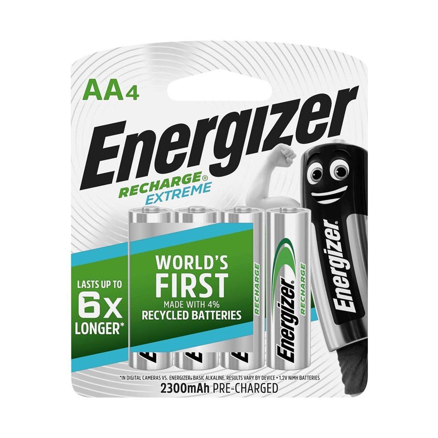 Energizer Recharge 2300m Ah Extreme Aa 4 Pack (Moq6) - Livestainable.co.za