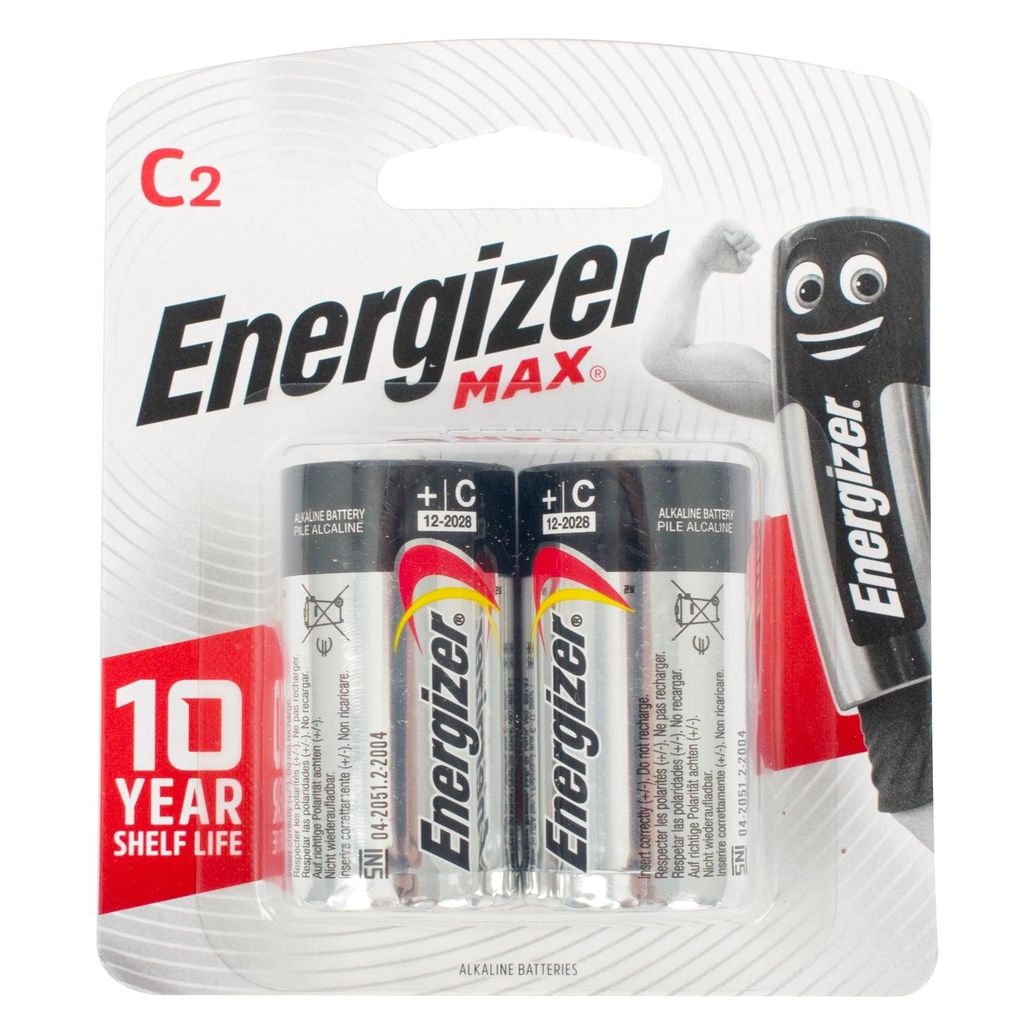 Energizer Max C 2 Pack (Moq 6) - Livestainable.co.za