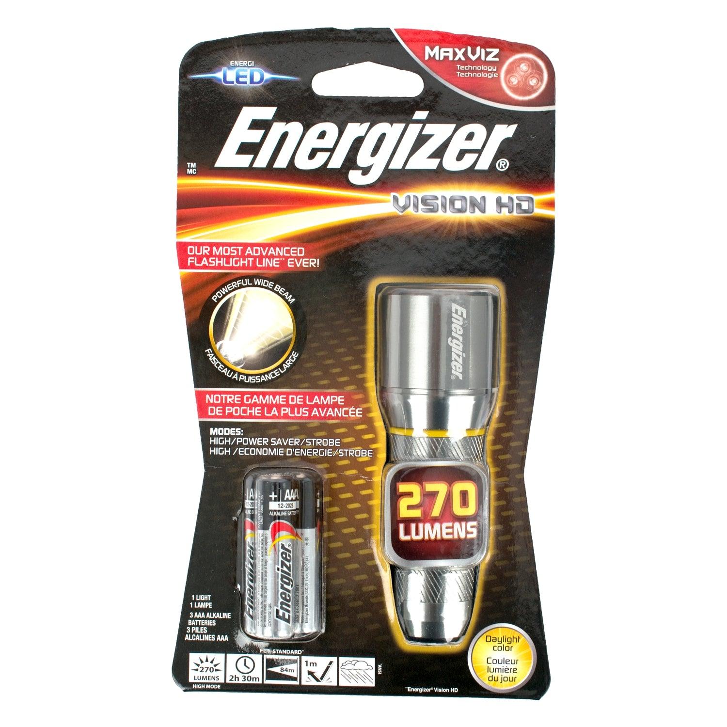 Energizer Metal Vision Hd X3 Aaa 270 Lum - Livestainable.co.za