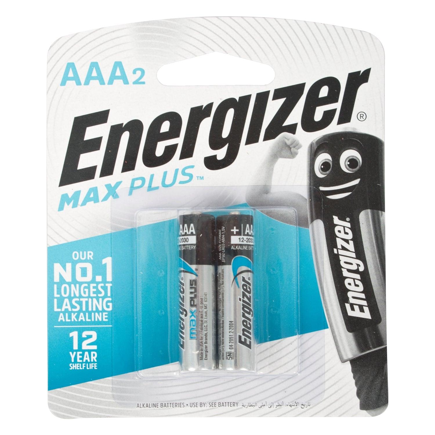 Energizer Maxplus Aaa 2 Pack (Moq12) - Livestainable.co.za