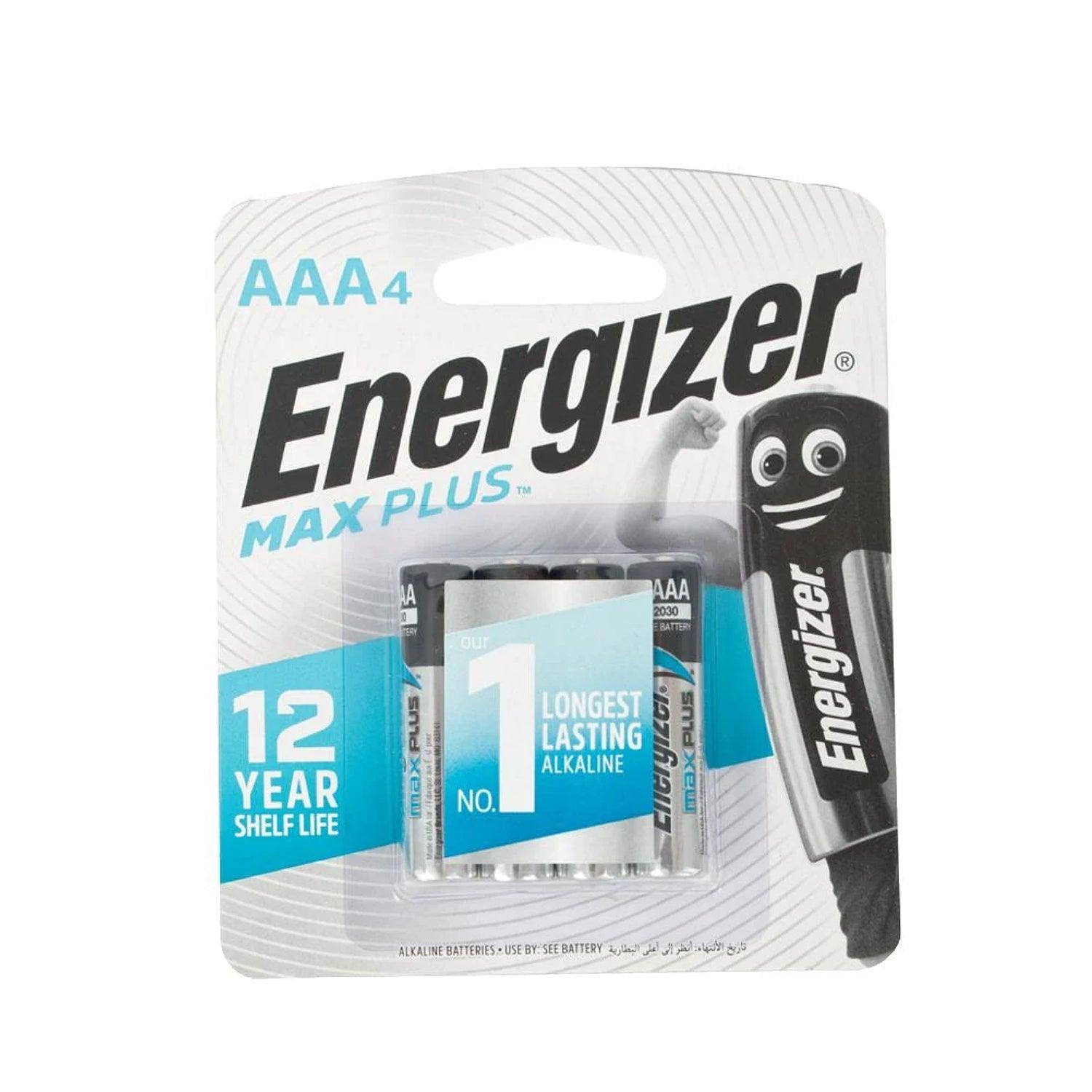 Energizer Maxplus Aaa 4 Pack (Moq12) - Livestainable.co.za