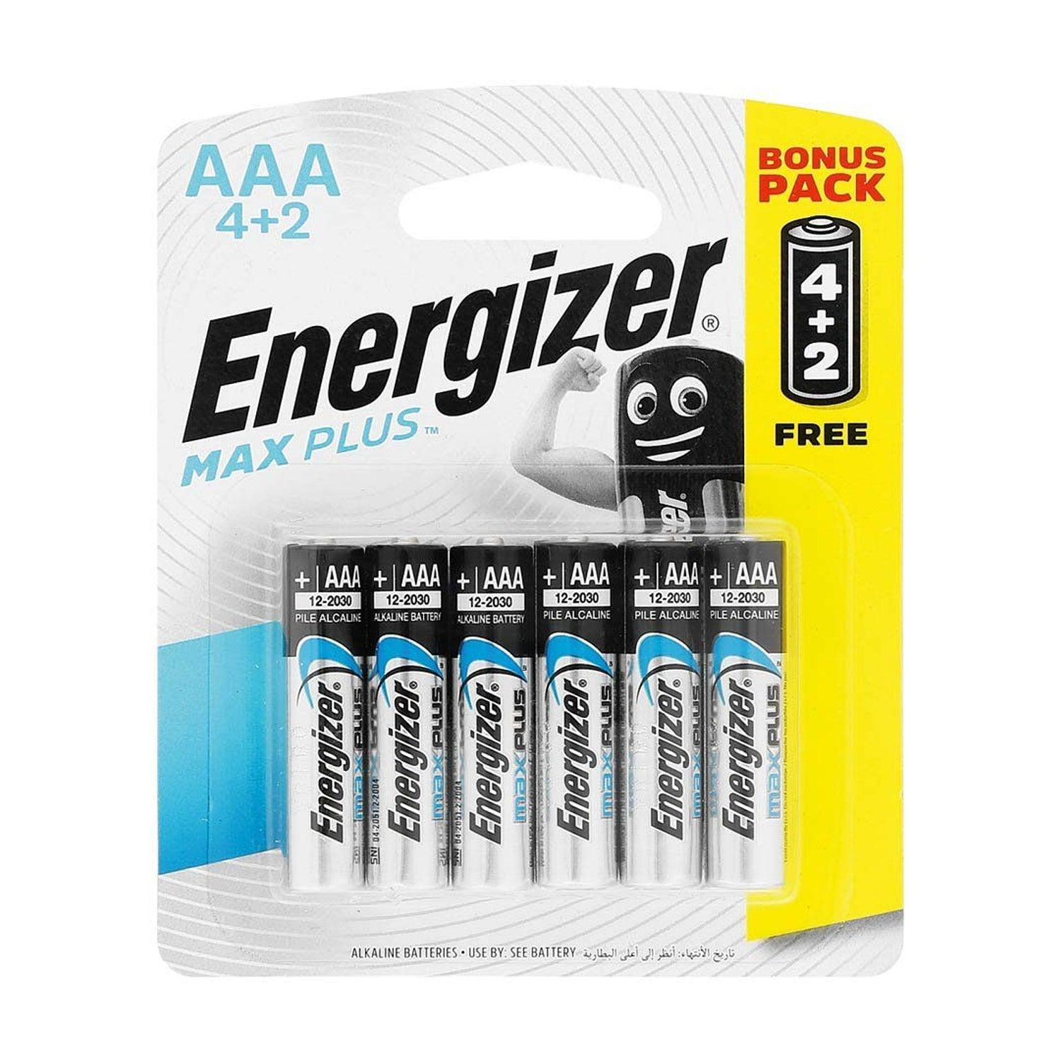 Energizer Maxplus Aaa 6 Pack 4+2 Free (Moq 12) - Livestainable.co.za